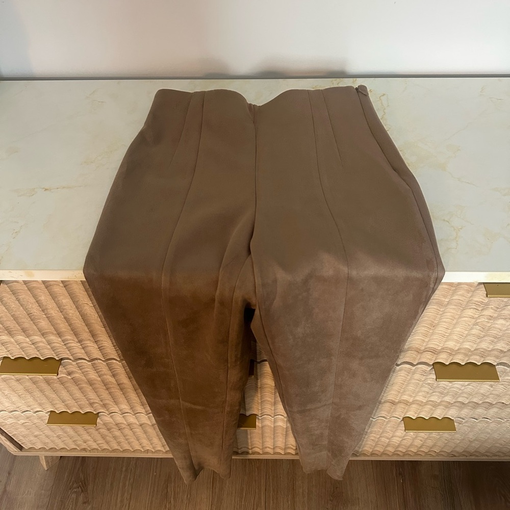 Zara Brown Suede Pants